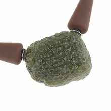 Necklace with moldavite 11277