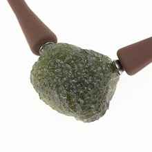 Necklace with moldavite 11277