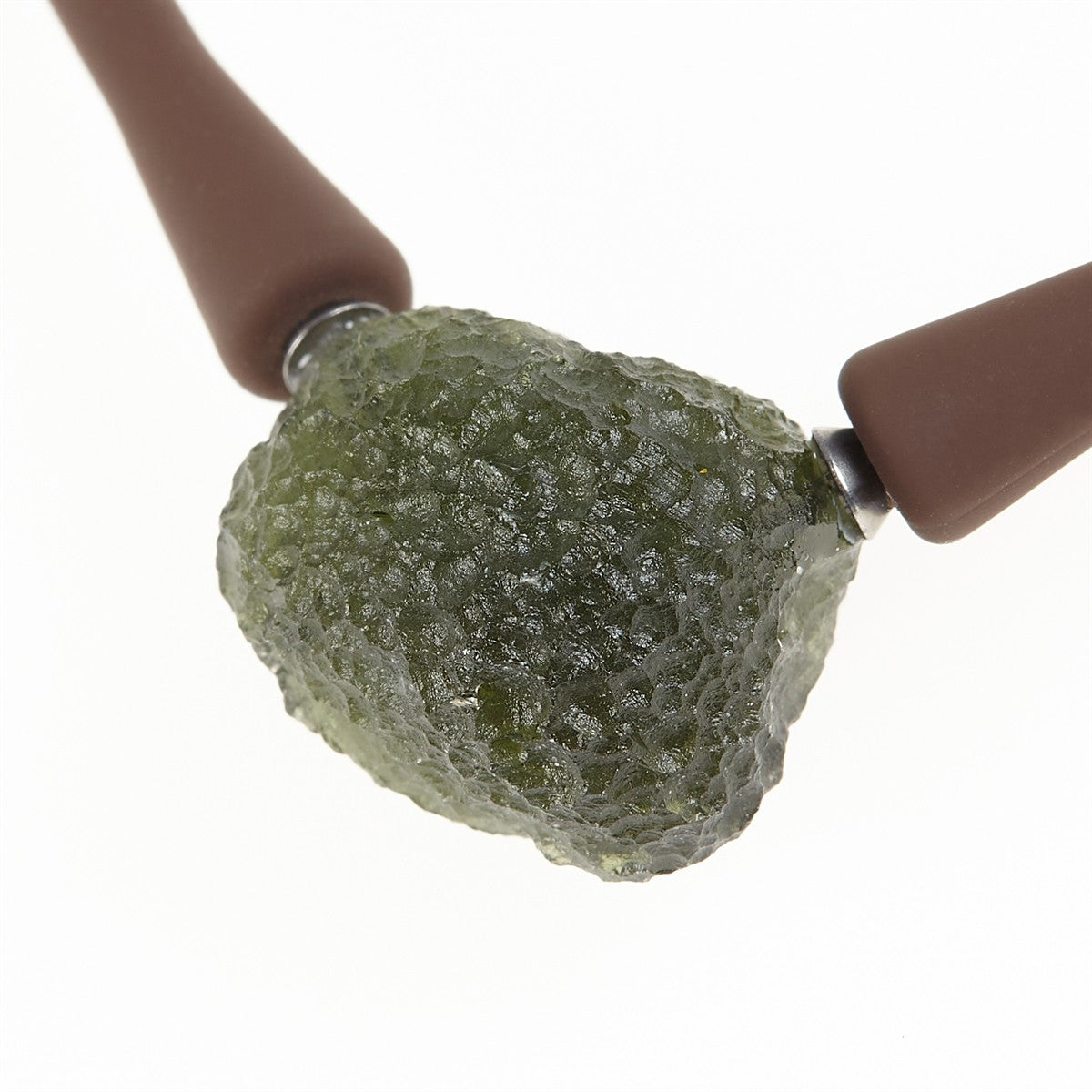 Necklace with moldavite 11277