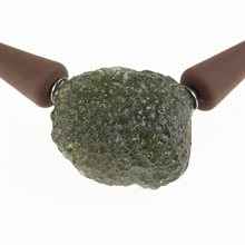 Necklace with moldavite 11277