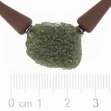 Necklace with moldavite 11277