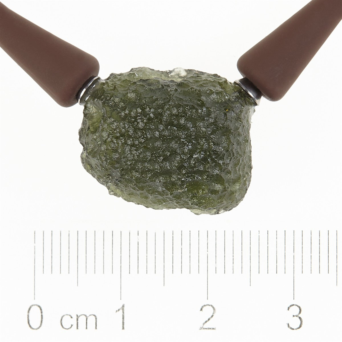 Necklace with moldavite 11277