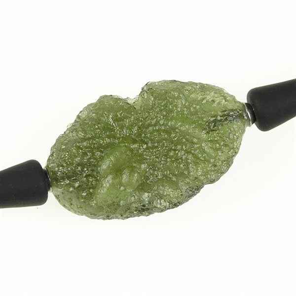 Necklace with moldavite 11307