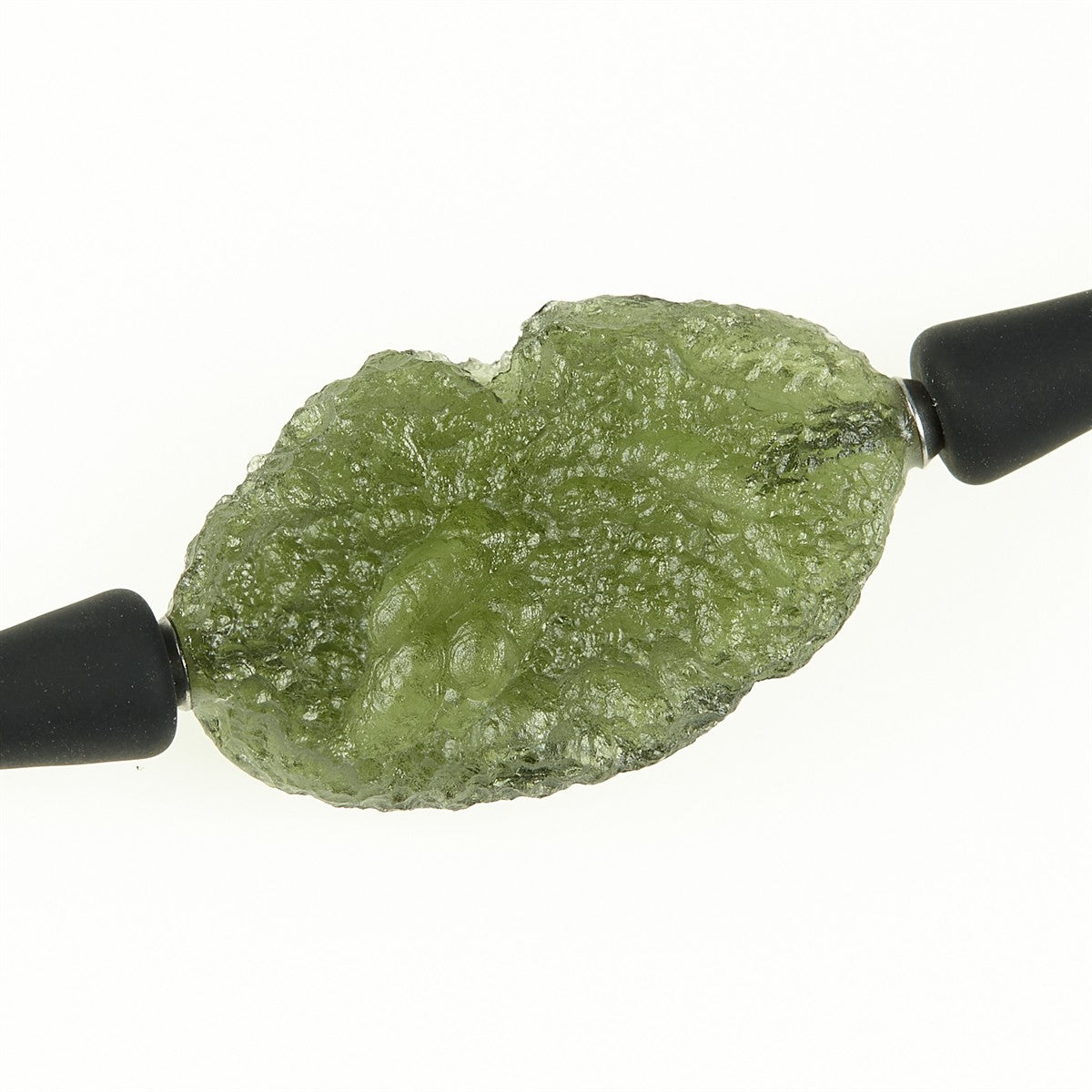 Necklace with moldavite 11307