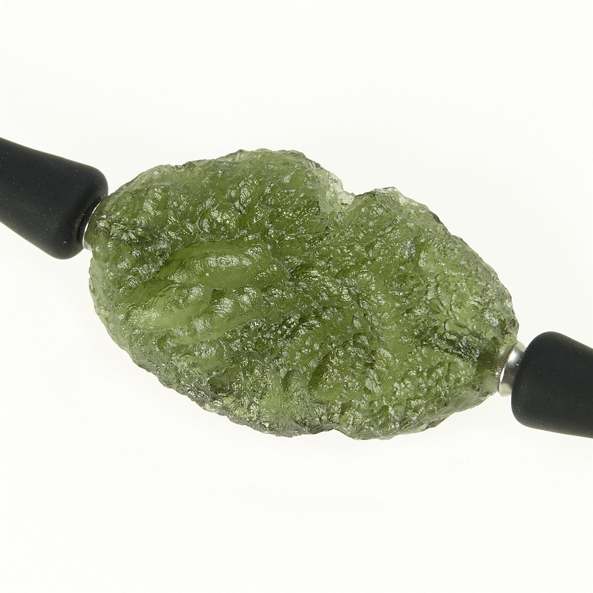 Necklace with moldavite 11307