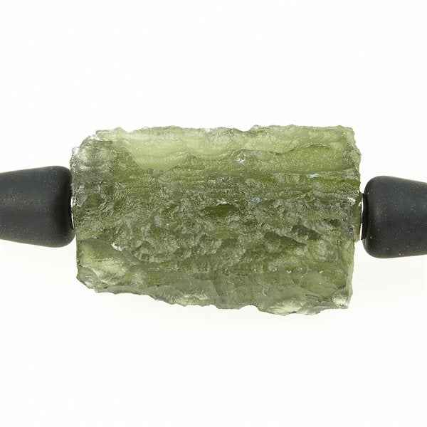 Collana con moldavite 11317