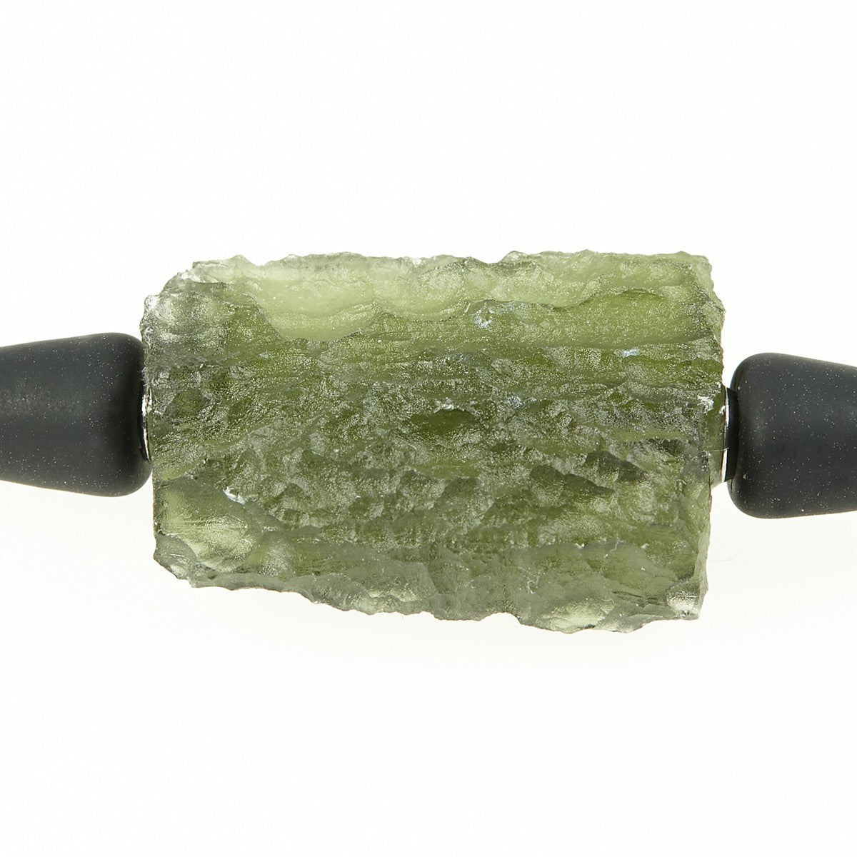 Necklace with moldavite 11317