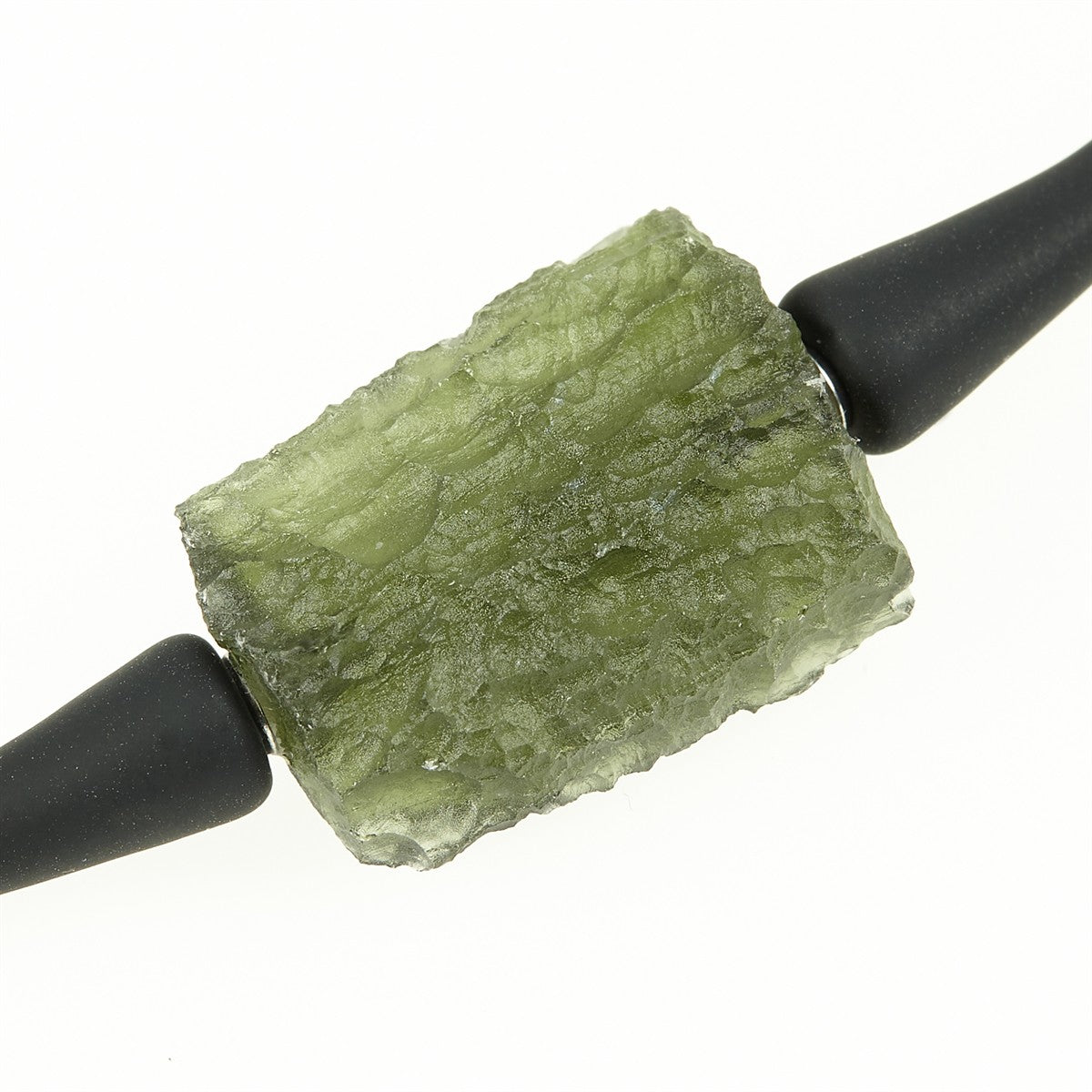 Necklace with moldavite 11317
