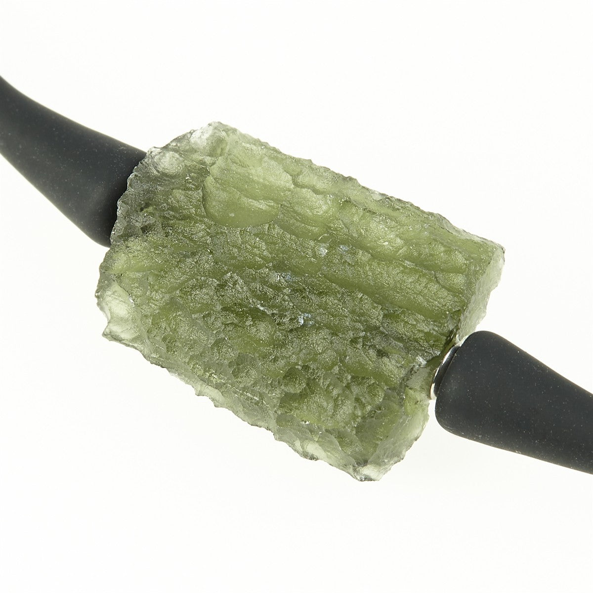 Necklace with moldavite 11317