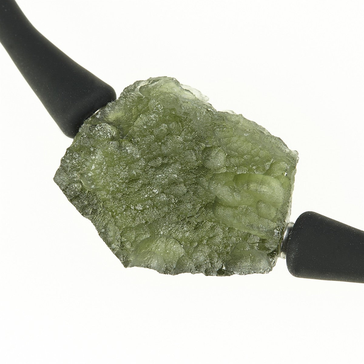 Necklace with moldavite 11329