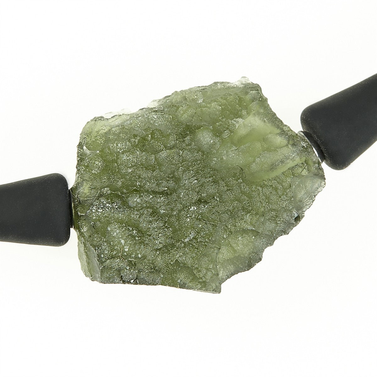 Necklace with moldavite 11329
