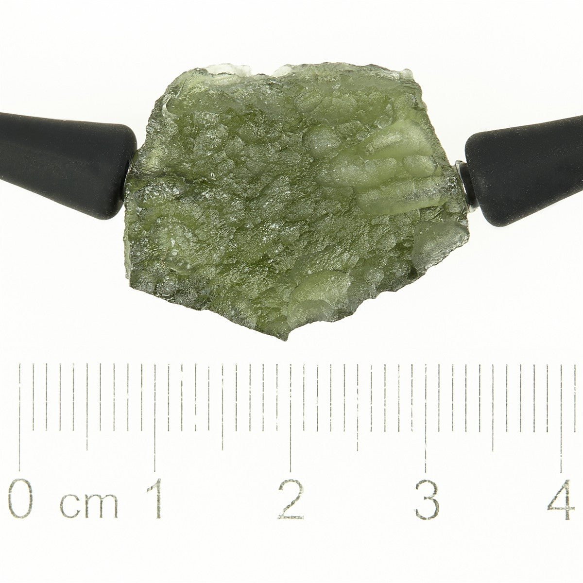 Necklace with moldavite 11329
