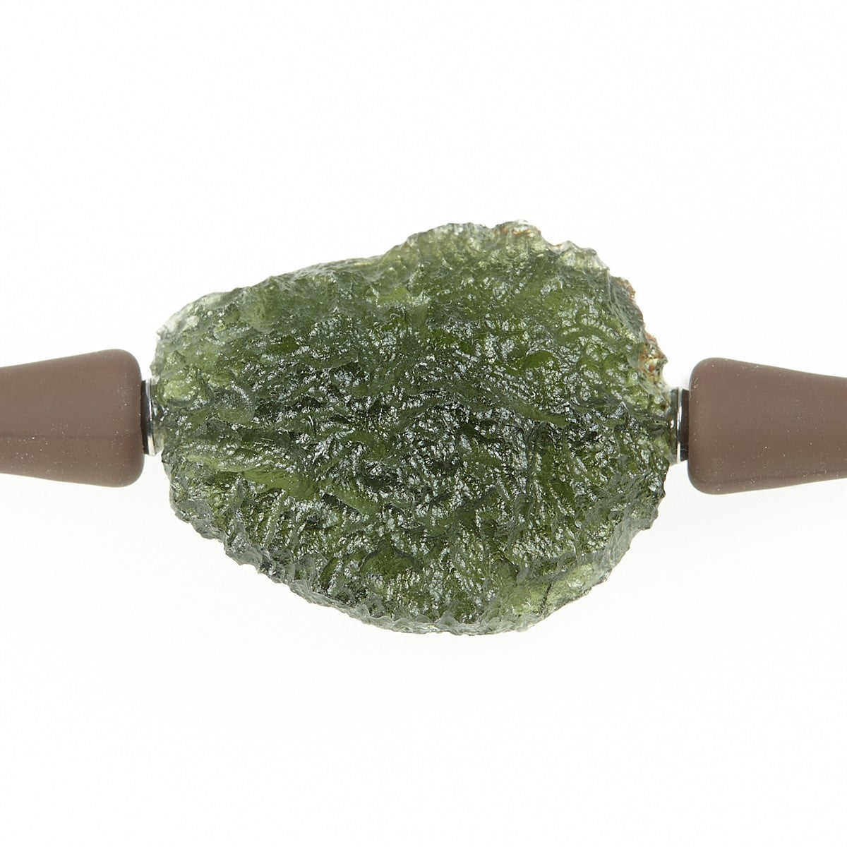 Necklace with moldavite 11344
