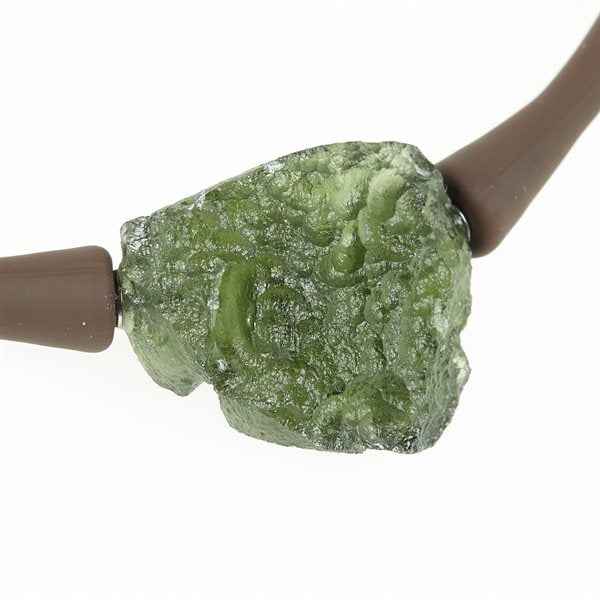 Necklace with moldavite 11350