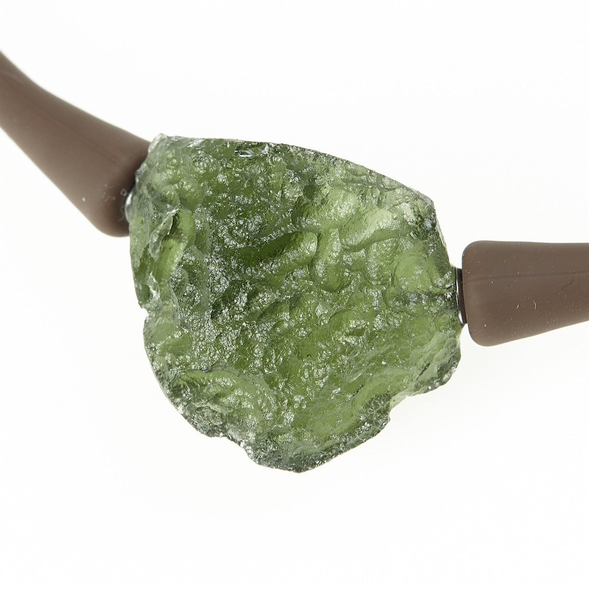 Necklace with moldavite 11350