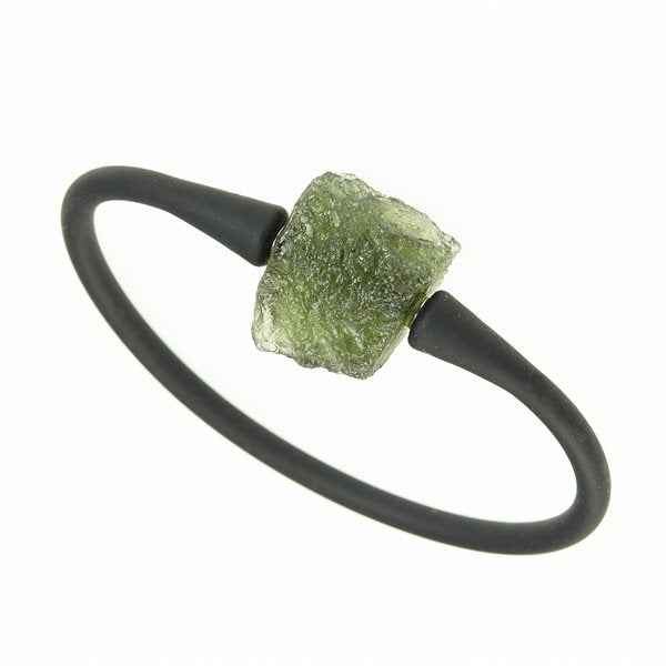 Bracelet with moldavite 11351
