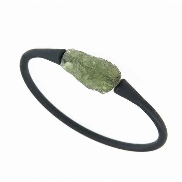 Bracciale con moldavite 11360