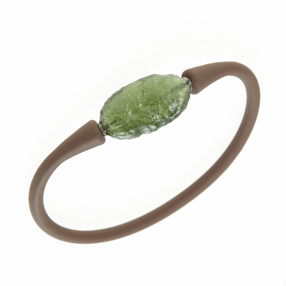 Bracelet with moldavite 11757