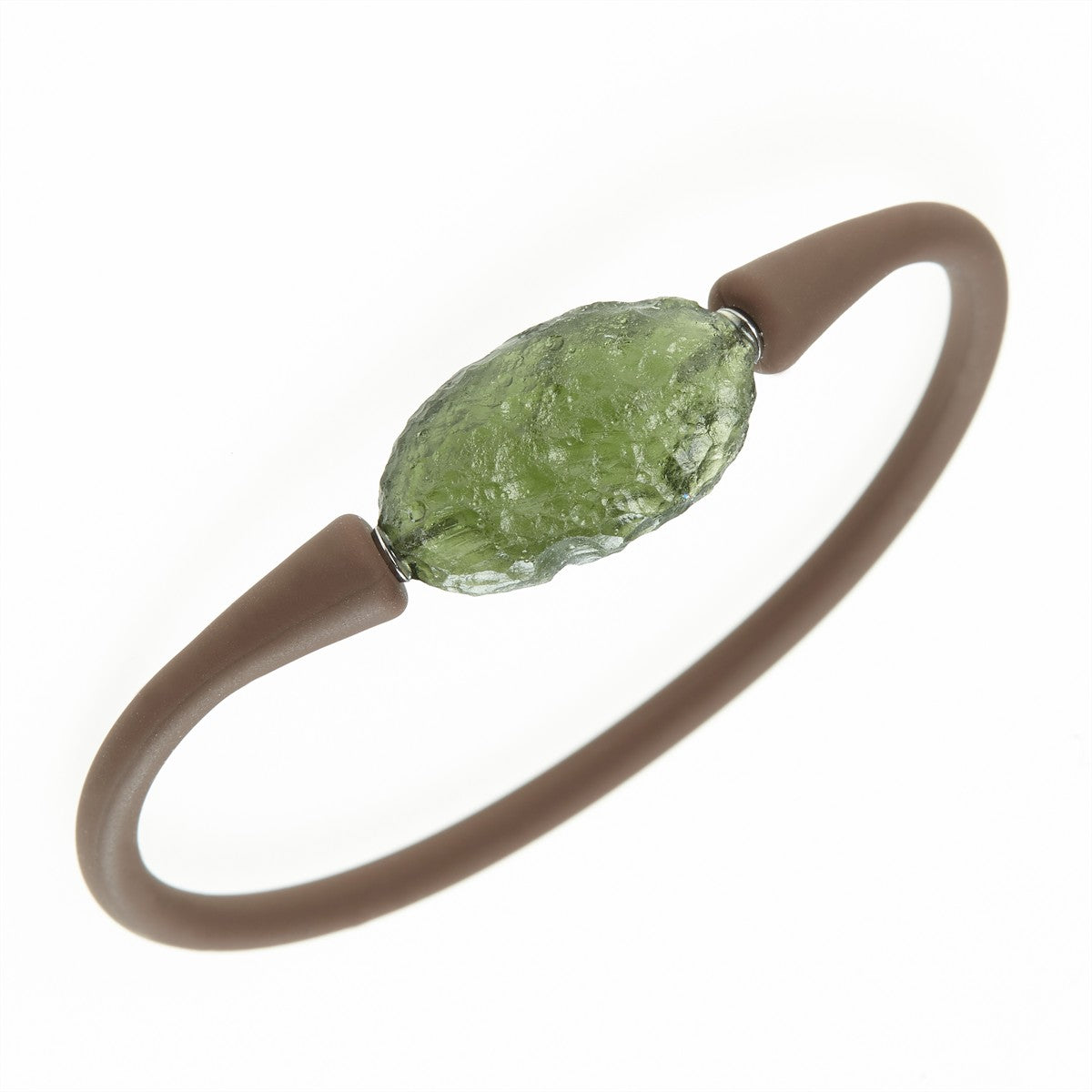 Bracelet with moldavite 11757