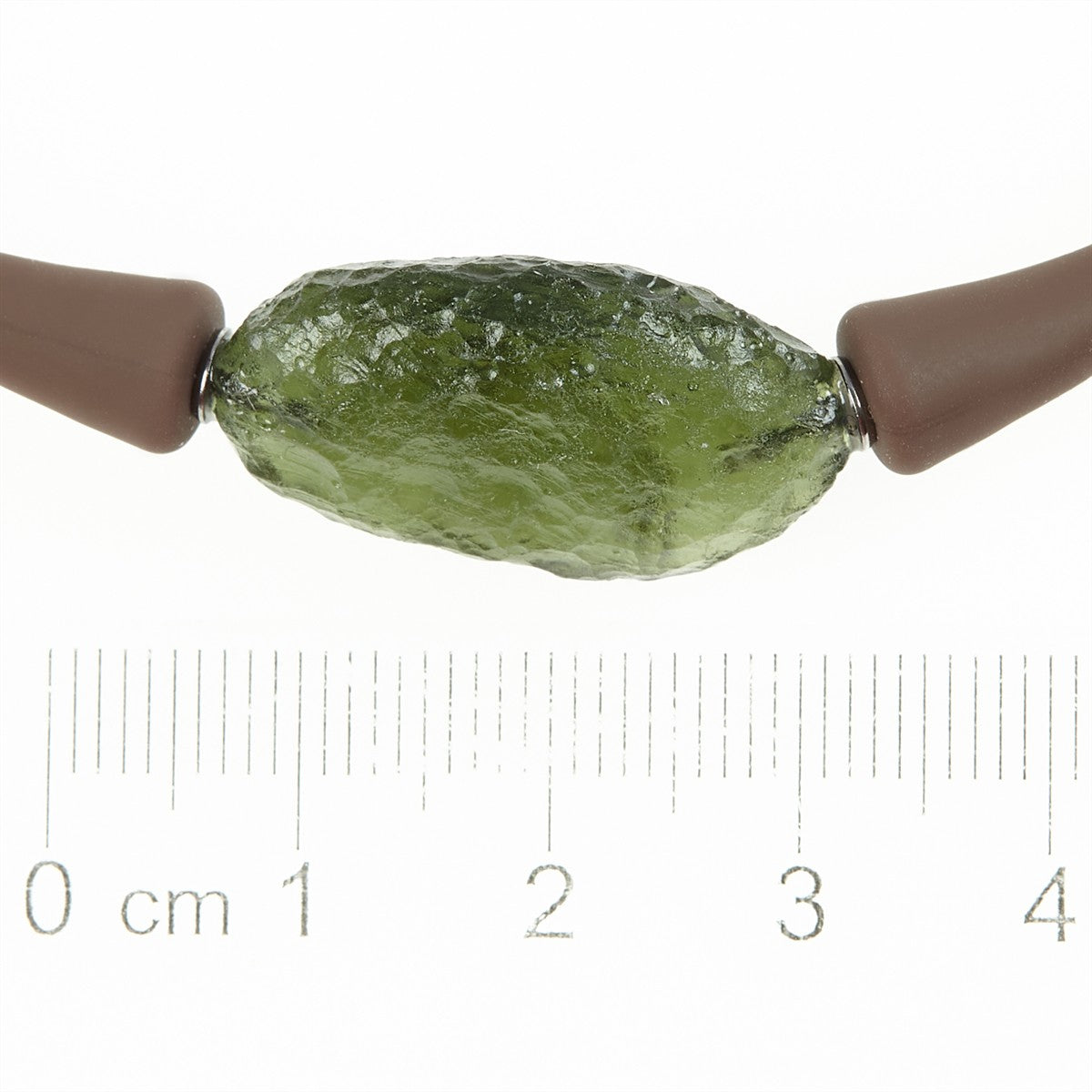 Bracelet with moldavite 11757