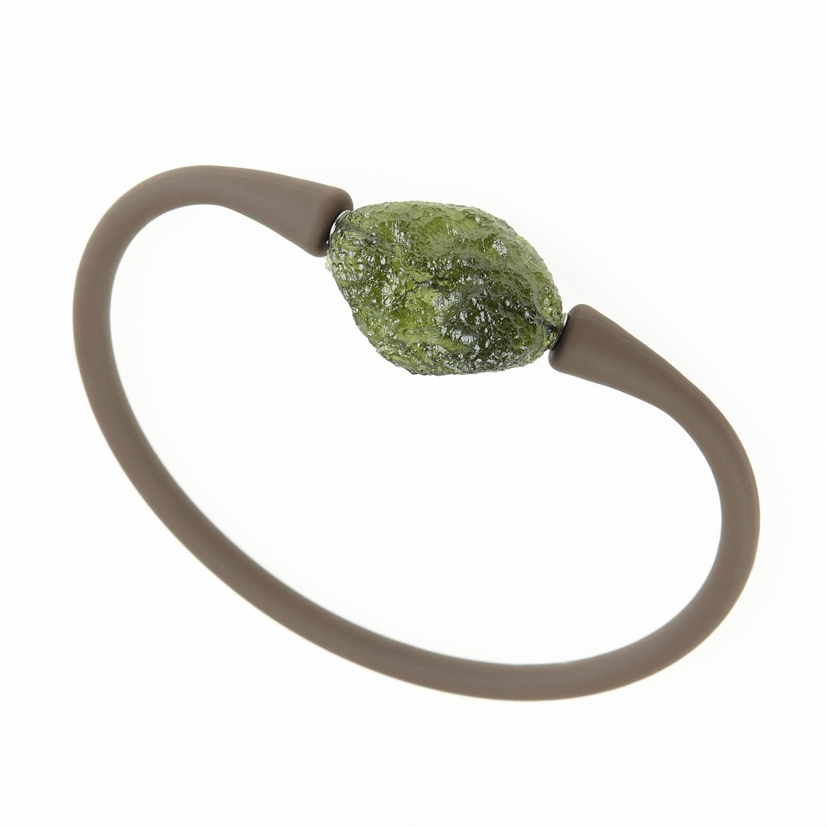 Bracelet with moldavite 11758