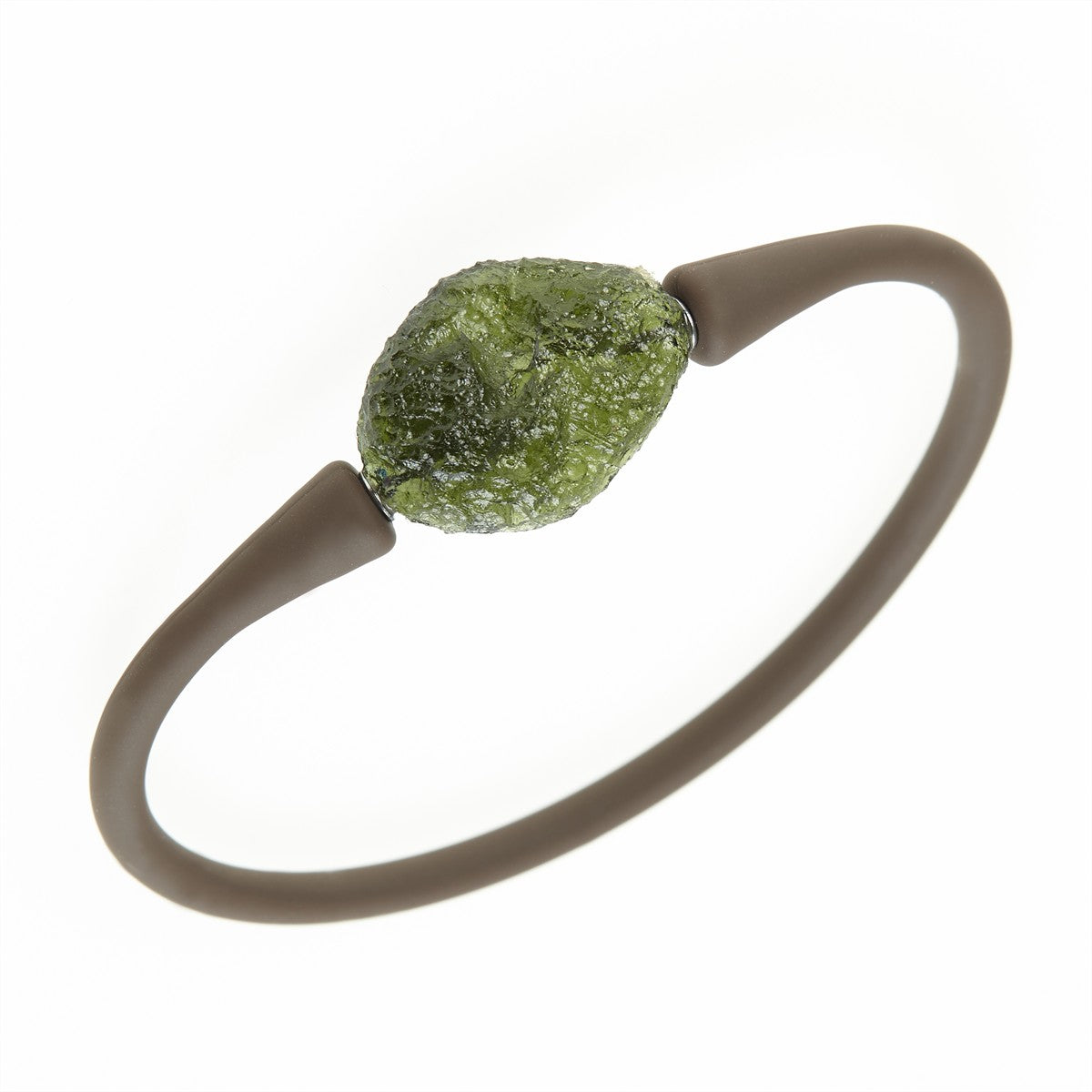 Bracelet with moldavite 11758