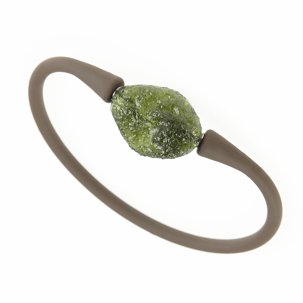 Bracelet with moldavite 11758