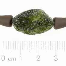 Bracelet with moldavite 11758