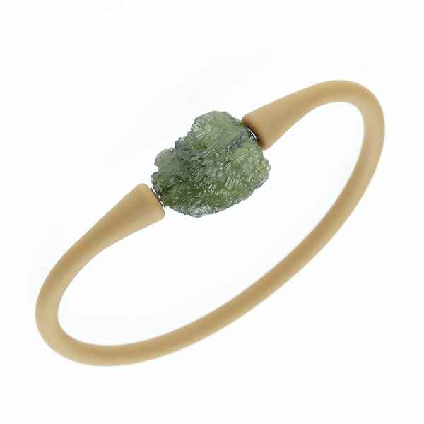 Bracelet with moldavite 11783