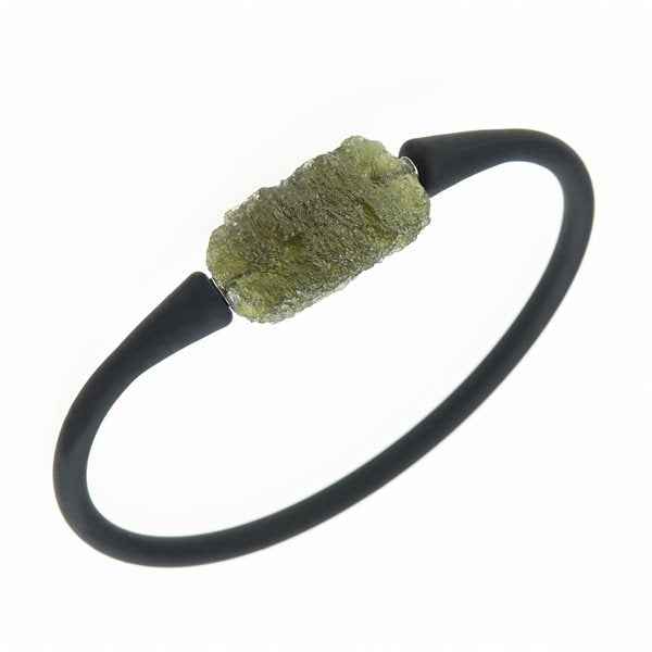 Bracelet with moldavite 11792
