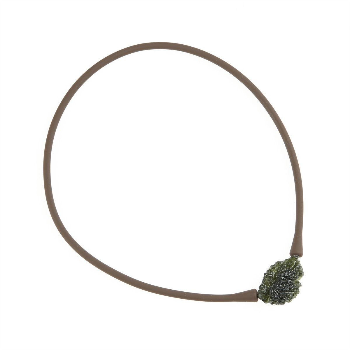 Necklace with moldavite 11825