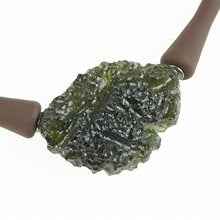 Necklace with moldavite 11825