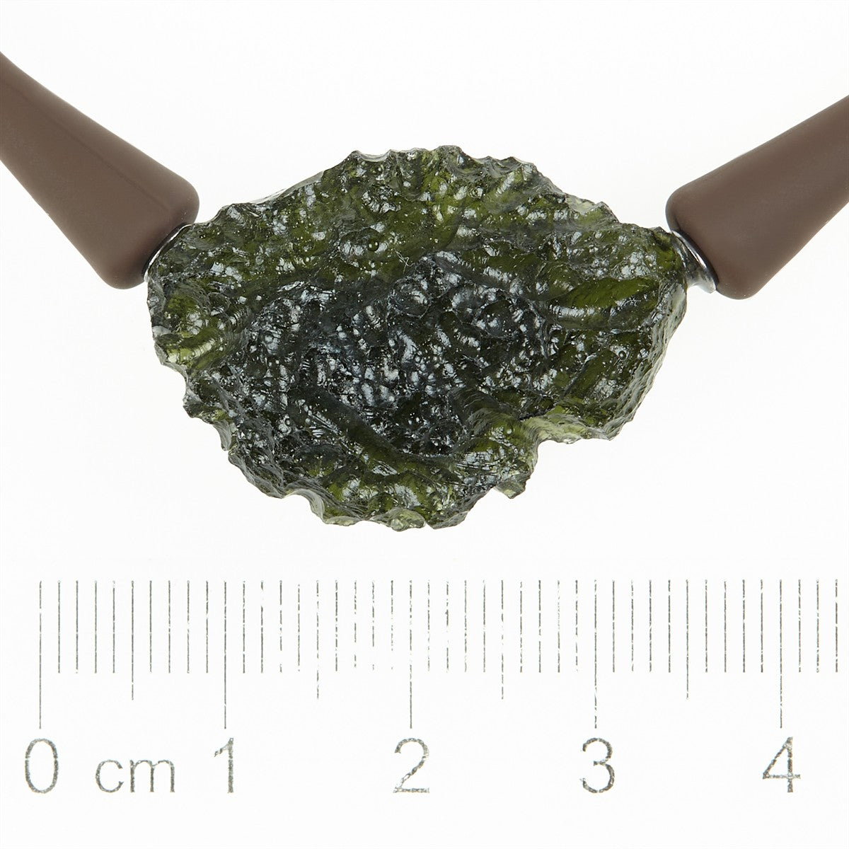 Necklace with moldavite 11825