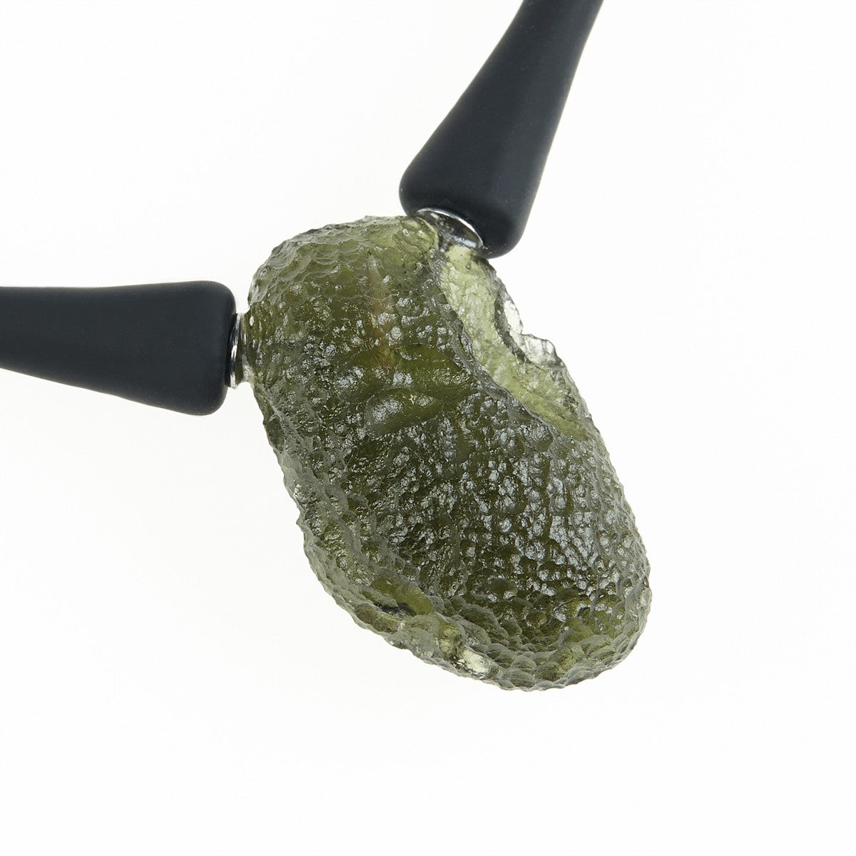 Necklace with moldavite 11828