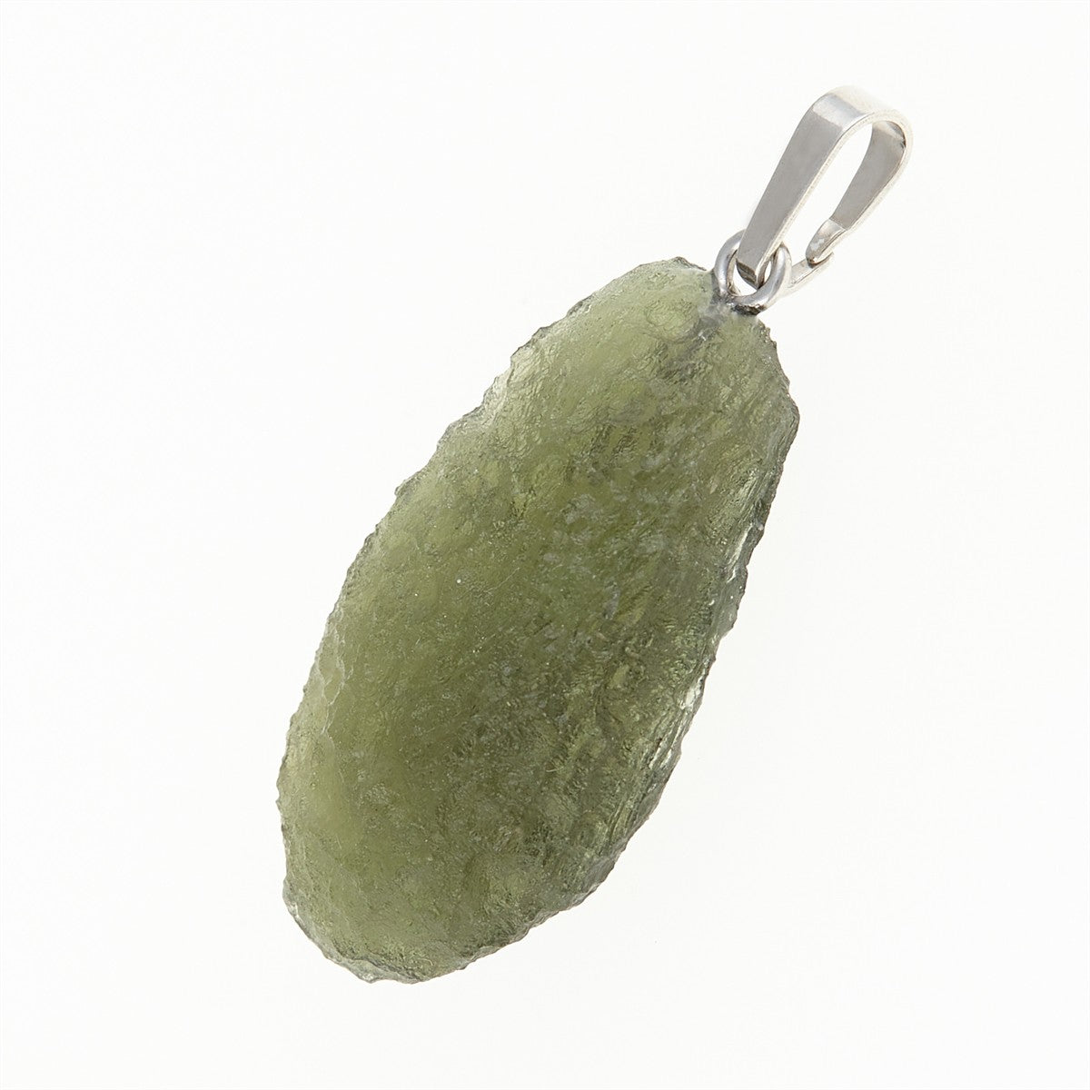 Silver pendant with moldavite MK12423