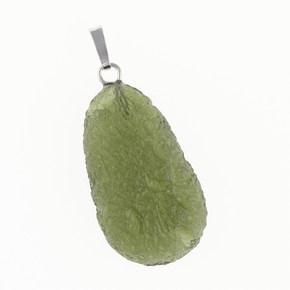 Silver pendant with moldavite 12427