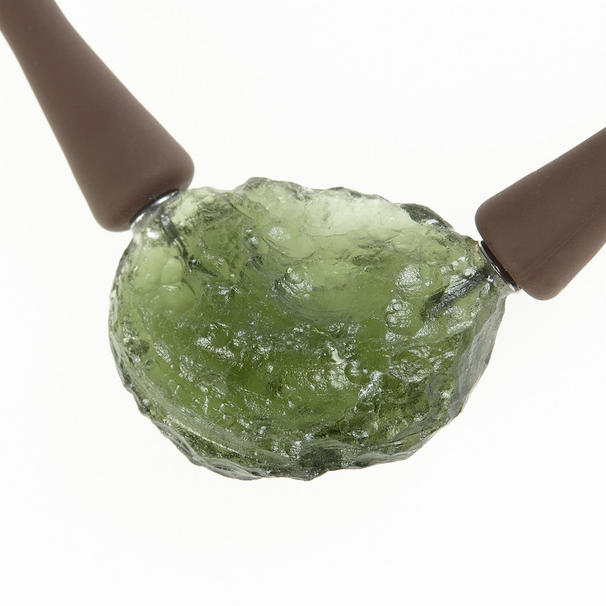 Necklace with moldavite MK12467