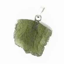 Ciondolo in argento con codice moldavite 26-012