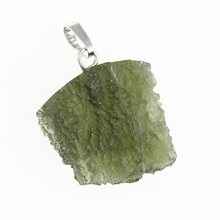 Ciondolo in argento con codice moldavite 26-012