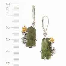 Orecchini in argento con Moldaviti naturali MKOL12320