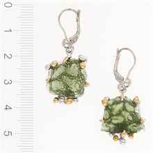 Orecchini in argento con Moldaviti naturali 1440