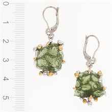 Orecchini in argento con Moldaviti naturali 1440