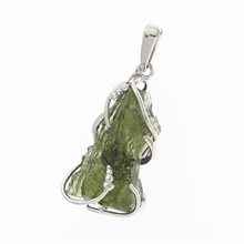 Ciondolo Argento con codice moldavite 10704