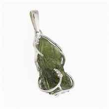 Ciondolo Argento con codice moldavite 10704