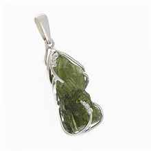 Ciondolo Argento con codice moldavite 10704