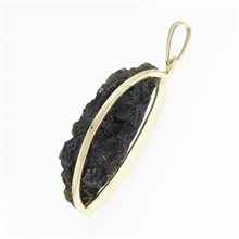 Golden pendant with a moldavite 1767-1
