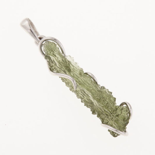 Pendente in oro con a moldavite 2330