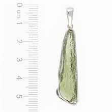 Ciondolo in argento con codice moldavite - 26-044