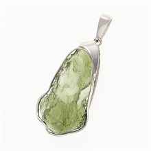 Ciondolo in argento con codice moldavite 26-147