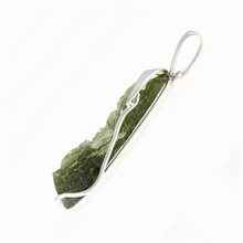 Ciondolo in argento con codice moldavite 26-147
